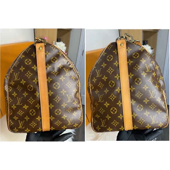 ❌SOLD❌ 🌸KEEPALL BANDOULIERE 55 TRAVEL BAG MONOGRAM - Picture 8 of 16